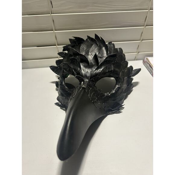 Adult Crow Masquerade Costume Mask - - Picture 1 of 5